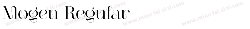 Mogen Regular字体转换
